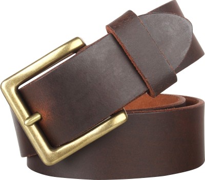 Praiseworthy Men Formal, Casual, Party, Evening Brown Genuine Leather Belt