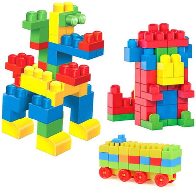 BOZICA 2021 TOP SELLING 100 Pcs Building Blocks,Creative Learning Educational Toy for Kids Puzzle Assembling Building Unbreakable Toy Set(Multicolor)