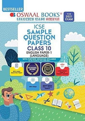 Oswaal ICSE Sample Question Papers Class 10 English Paper 1 Language Book (Reduced Syllabus for 2021 Exam)(Paperback, Oswaal Editorial Board)