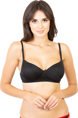 Envie Women T-Shirt Lightly Padded Bra(Black)