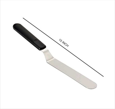 Bakingequipment Angular Cake Plate Knife I Steel Icing Spatula I Baking Kitchen Pastry Cake Decoration Tool for Kitchen. Non-Stick Spatula(Pack of 1)