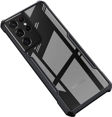Discoverz Back Cover for Samsung Galaxy S21 Ultra(Transparent, Black, Pack of: 1)