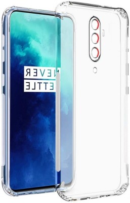Phone Back Cover Bumper Case for Oneplus 7T Pro(Transparent, White, Grip Case, Pack of: 1)