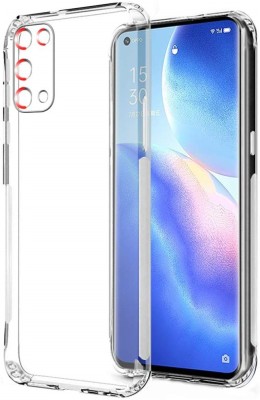 Phone Back Cover Bumper Case for Reno5 Pro 5G OPPO(Transparent, White, Grip Case, Pack of: 1)