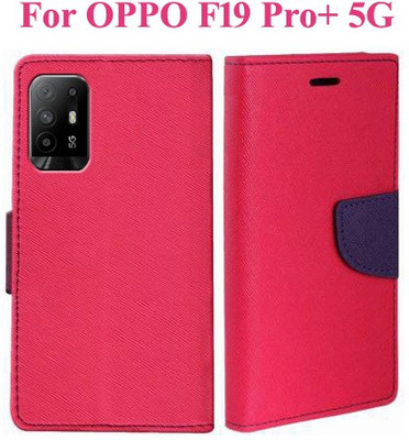 Krumholz Flip Cover for OPPO F19 Pro+ 5G(Pink, Dual Protection, Pack of: 1)