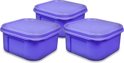 Spillbox Plastic Utility Container  - 500 ml(Pack of 3, Blue)