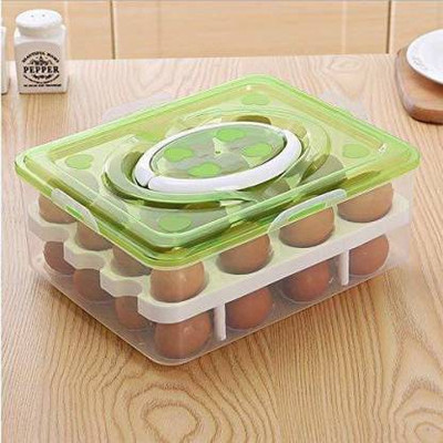 Ultrazon Plastic Egg Container  - 2.6 dozen(Green)