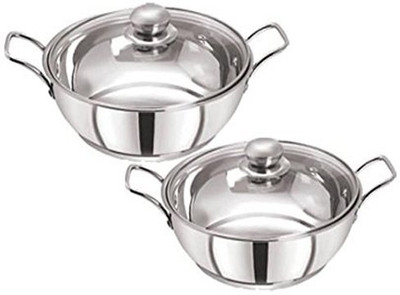 PRISTINE Tri ply bottom Induction Bottom Cookware Set(Stainless Steel, 2 - Piece)