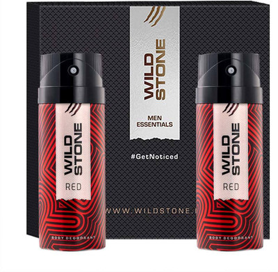 Wild Stone Gift Box with Red Deodorant, Pack of 2 (150ml Each) Body Spray  -  For Men(300 ml, Pack of 2)
