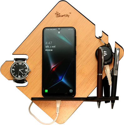CSEL 0 Compartments Engineering Wood Desk Organiser(Bamboo Texture)