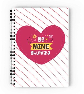 epheriwala Be Mine Bhumika A5 Diary Unruled 160 Pages(Pink, White)