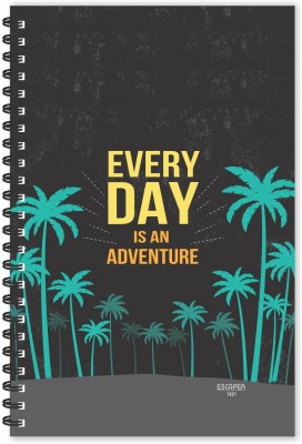 ESCAPER Everyday is an Adventure (Ruled - A5 Size - 8.5 x 5.5 inches) Designer Motivational Diary, Quotes on Notepad A5 Diary Ruled 160 Pages(Multicolor)