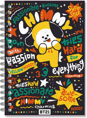Macro OFFICIALLY LICENSED BTS COLLECTION A5 Diary RULED 160 Pages(Yellow)
