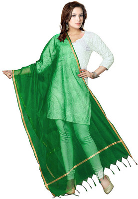 Shri Ram Creations Cotton Silk Solid Women Dupatta