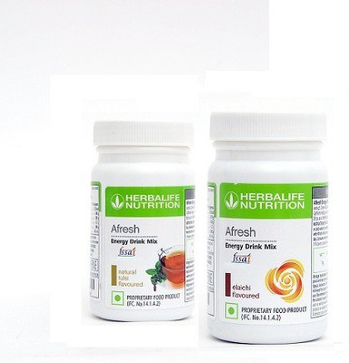 Herbalife Nutrition AFRESH COMBO TULSI + ELAICHI Energy Drink(2x75 g, ELAICHI, TULSI Flavored)
