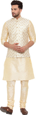 kraft india Men Pyjama Ethnic Jacket Set