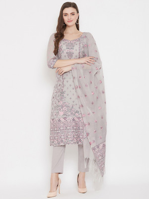 Safaa Cotton Blend Self Design Kurta & Palazzo Material