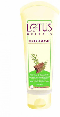 LOTUS Tea Tree & Cinnamon Anti Acne Oil Control Face Wash(120 g)