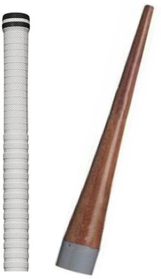 Y2M Set of 1 Cricket Bat White grip + 1 wooden cone (gripper) Super Tacky(Pack of 2)