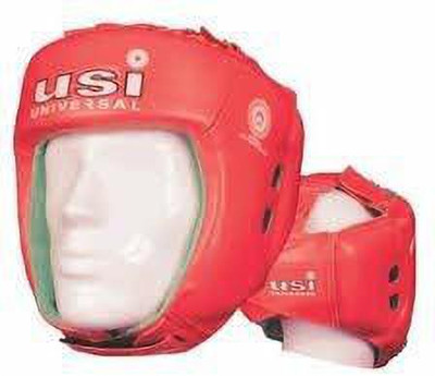 usi Lite Contest Head Guard (Red, Medium) 615DP Boxing Head Guard