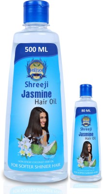 Shreeji Jasmine Hair Oil 500ml+80ml Hair Oil(580 ml)