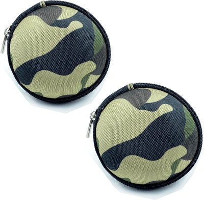 OFIXO Nylon Zipper Headphone Case For Universal(GreenMilitary)