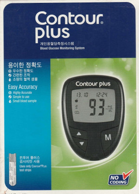 CONTOUR PLUS C PLUS METER Glucometer(Black)