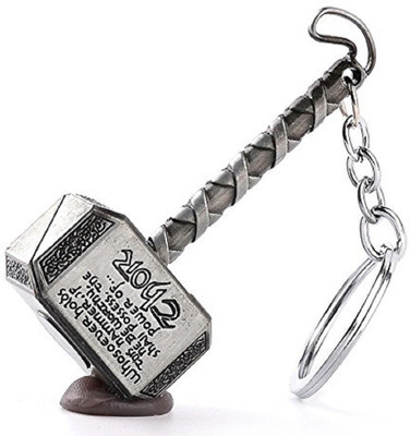 gtrp KDTHRSL-Thor Hammer Metal Keychain-Antique Silver Color Key Chain Key Chain