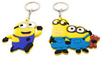 Key Era Minion Set Of 2 Rubber keyring Key Chain