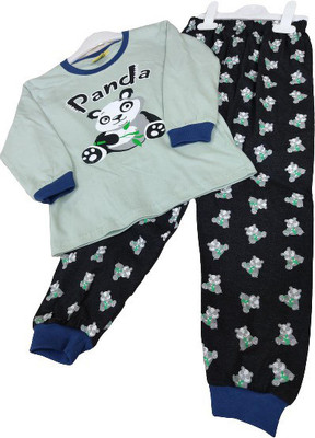 PK Collection Kids Nightwear Boys & Girls Printed Cotton(Blue Pack of 1)