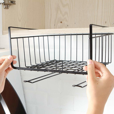 SeaRegal Multifunctional Storage Metal Hanging Basket // Under Shelf Metal Hanger Basket...