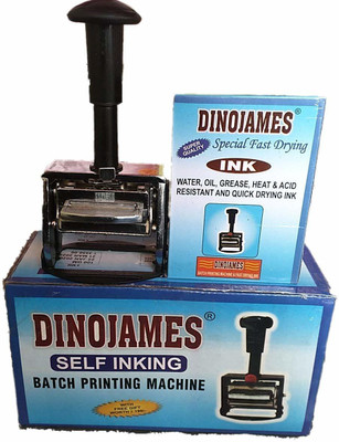 dinojames Batch Printing Machine/Mini Batch Printer Sg-253 Label Stamping Machine(Manual)
