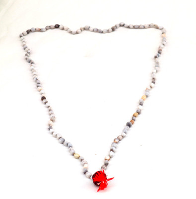 anagha Original Vaijanti/ Baijanti Mala With Rudraksha for Wearing & Japa Puja (108+1 beads) Stone Chain