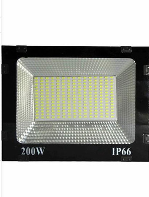 Medaline 200 Watt v22 Ultra Thin Slim Ip66 LED Flood Outdoor Light Cool White Waterproof Pack of 1 Flood Light Outdoor Lamp(Black)