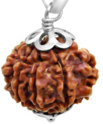 RSPSHAKTI 10 Mukhi Natural and Original 20+ mm Rudraksha Rudrakash Panch dhatu Silver Coated Pendant for Men and Women with Lab Certificate Ruling God Krishna Silver Wood RSPSHAKTI 10 Mukhi Natural and Original 20+ mm Rudraksha Rudrakash Panch dhatu Silver Coated Pendant for Men and Women with Lab Certificate Ruling God Krishna Silver Wood