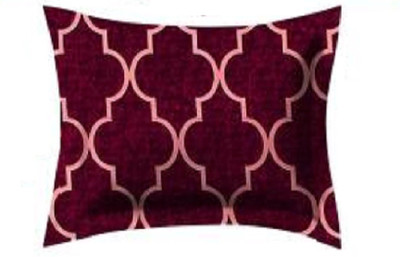 GKM Microfibre Abstract Sleeping Pillow Pack of 1(Maroon)