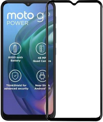 HOBBYTRONICS Edge To Edge Tempered Glass for MOTOROLA G10 POWER, MOTOROLA G30(Pack of 1)