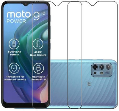 HOBBYTRONICS Tempered Glass Guard for MOTOROLA G10 POWER, MOTOROLA G30(Pack of 2)