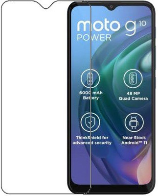 HOBBYTRONICS Tempered Glass Guard for MOTOROLA G10 POWER, MOTOROLA G30(Pack of 1)
