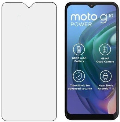 HOBBYTRONICS Tempered Glass Guard for MOTOROLA G10 POWER, MOTOROLA G30 (Matte Transparent)(Pack of 1)