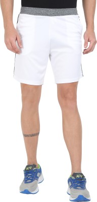 ECOLINE Clothing Solid Men White Running Shorts