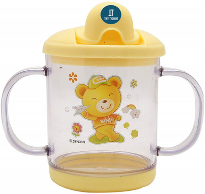 Tiny Tycoonz 200 ML Baby Sipper Cup with Twin Handle for Easy Grip(Yellow)