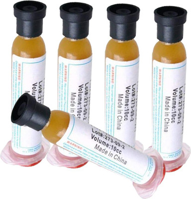 KARSYN Pack of 5 Solder Soldering Paste 10g Flux Grease 0 W Simple(Pointed Tip)