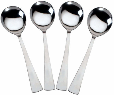 Fanqew 21cm Serving Spoon Set Stainless Steel Serving Spoon Set(Pack of 4)
