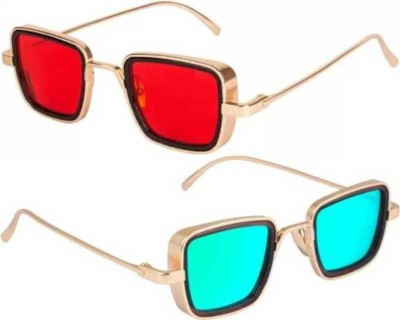 TamTam Wayfarer Sunglasses(For Men, Red, Green)