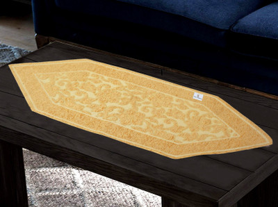 KUBER INDUSTRIES Beige 35 cm Table Runner(Velvet)