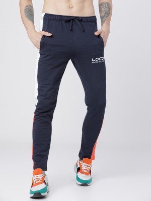 LOCOMOTIVE Solid Men Blue Track Pants