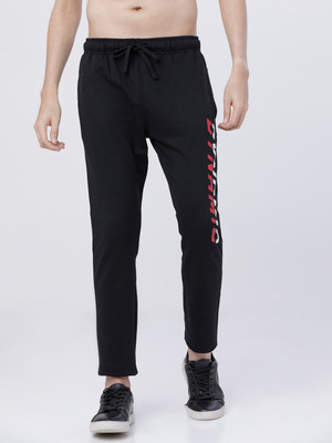 HIGHLANDER Solid Men Black Track Pants