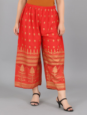 APQRS Relaxed Women Red Trousers