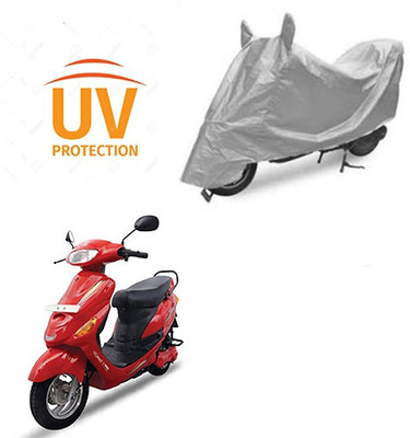saanvi Two Wheeler Cover for Hero(E Sprint, Silver)